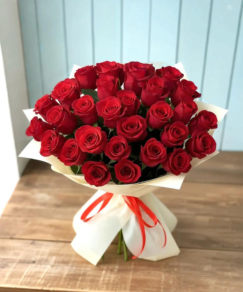 Букет 29 Красных роз в Старонижестеблиевской