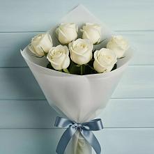 Букет 7 Белых роз Эдлесс Лав #REPLACE_PRED# Старонижестеблиевской