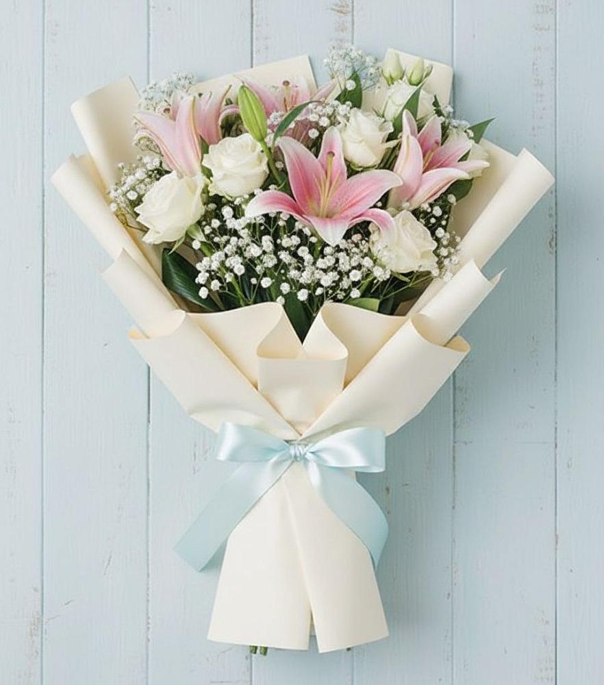 Букет цветов из: Лилии в Старонижестеблиевской