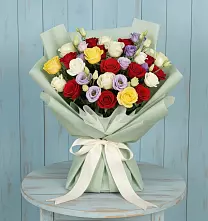 Букет цветов из:  Розы в Старонижестеблиевской