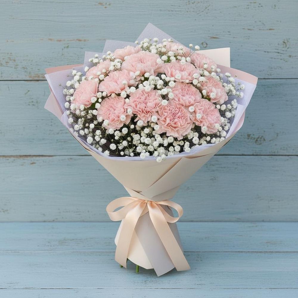 Букет цветов из: Гвоздики в Старонижестеблиевской