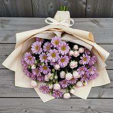 Букет цветов из:  Розы и Хризантемы в Старонижестеблиевской