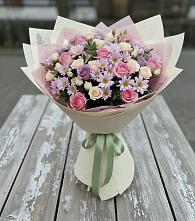 Букет цветов из:  Розы и Хризантемы в Старонижестеблиевской