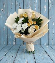 Букет цветов из:  Розы и Хризантемы в Старонижестеблиевской