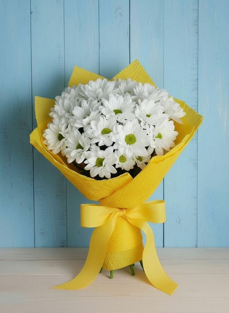 Букет цветов из: Хризантемы в Старонижестеблиевской