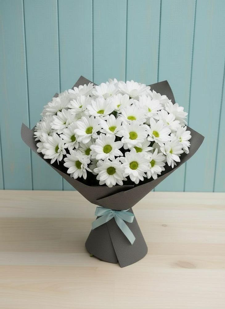 Букет цветов из: Хризантемы в Старонижестеблиевской