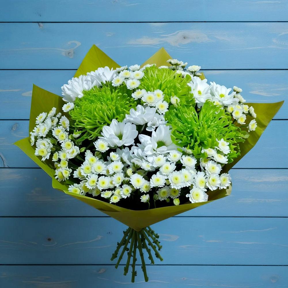 Букет цветов из: Хризантемы в Старонижестеблиевской