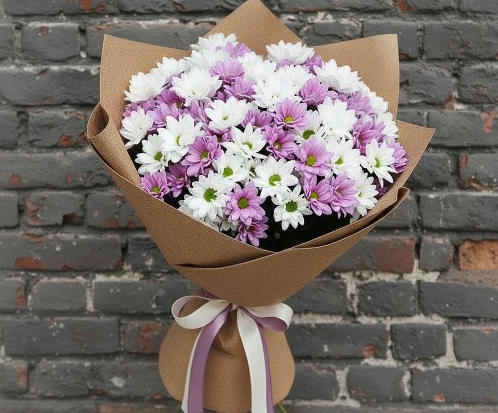 Букет цветов из: Хризантемы в Старонижестеблиевской