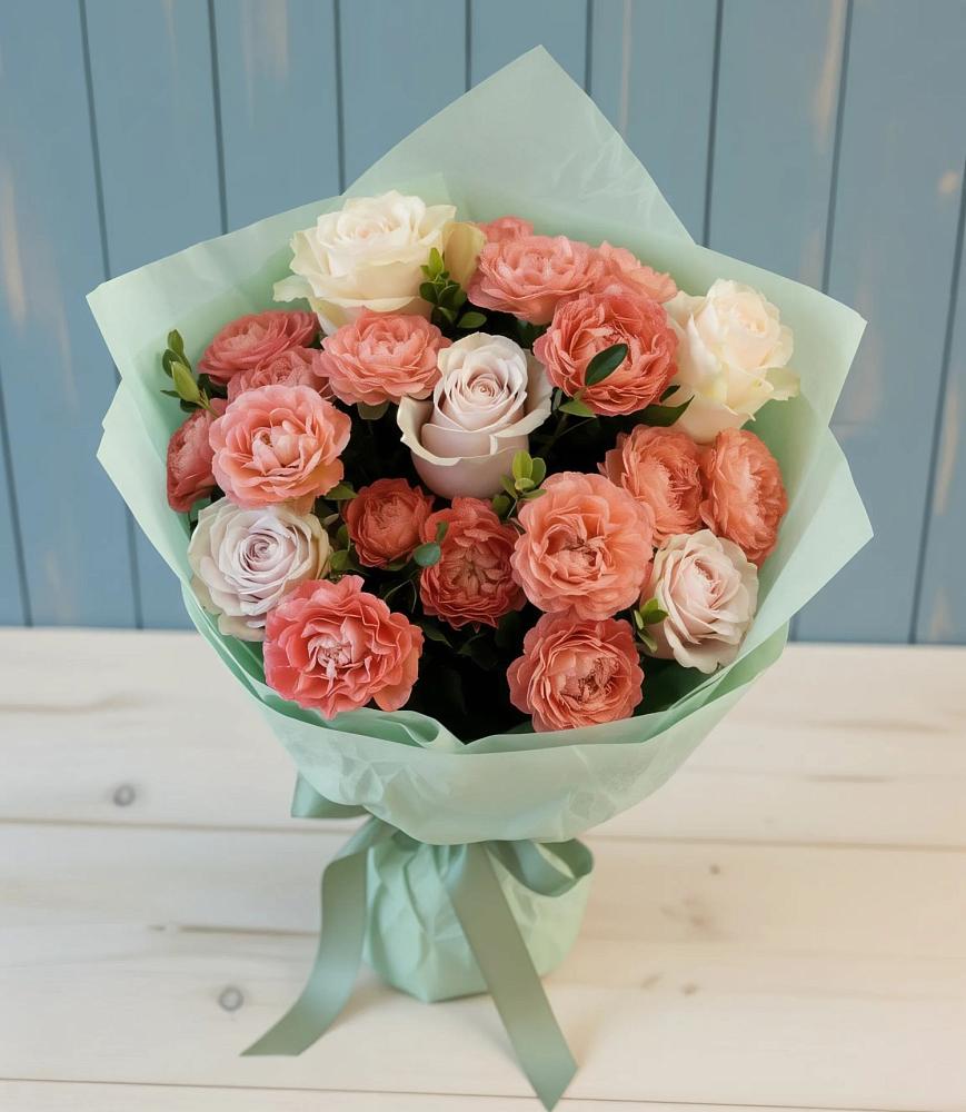 Букет цветов из: Розы в Старонижестеблиевской