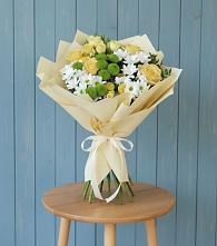 Букет цветов из:  Хризантемы и Розы #REPLACE_PRED# Старонижестеблиевской