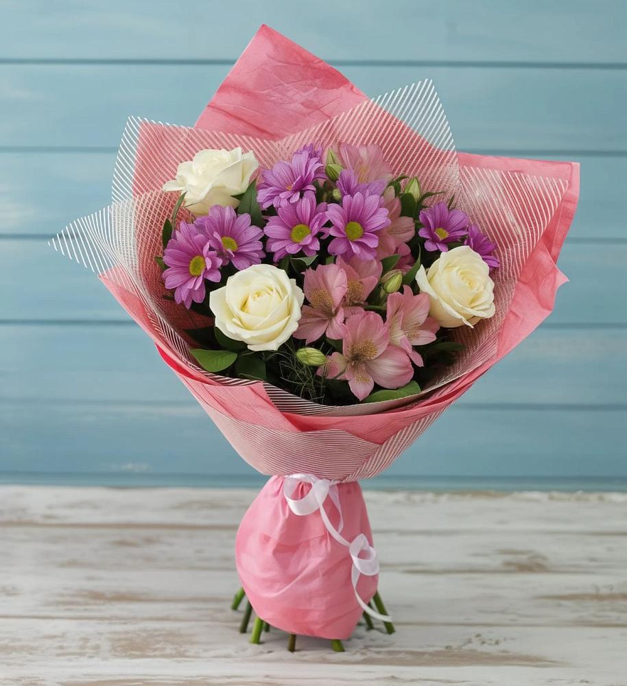 Букет цветов из: Герберы в Старонижестеблиевской