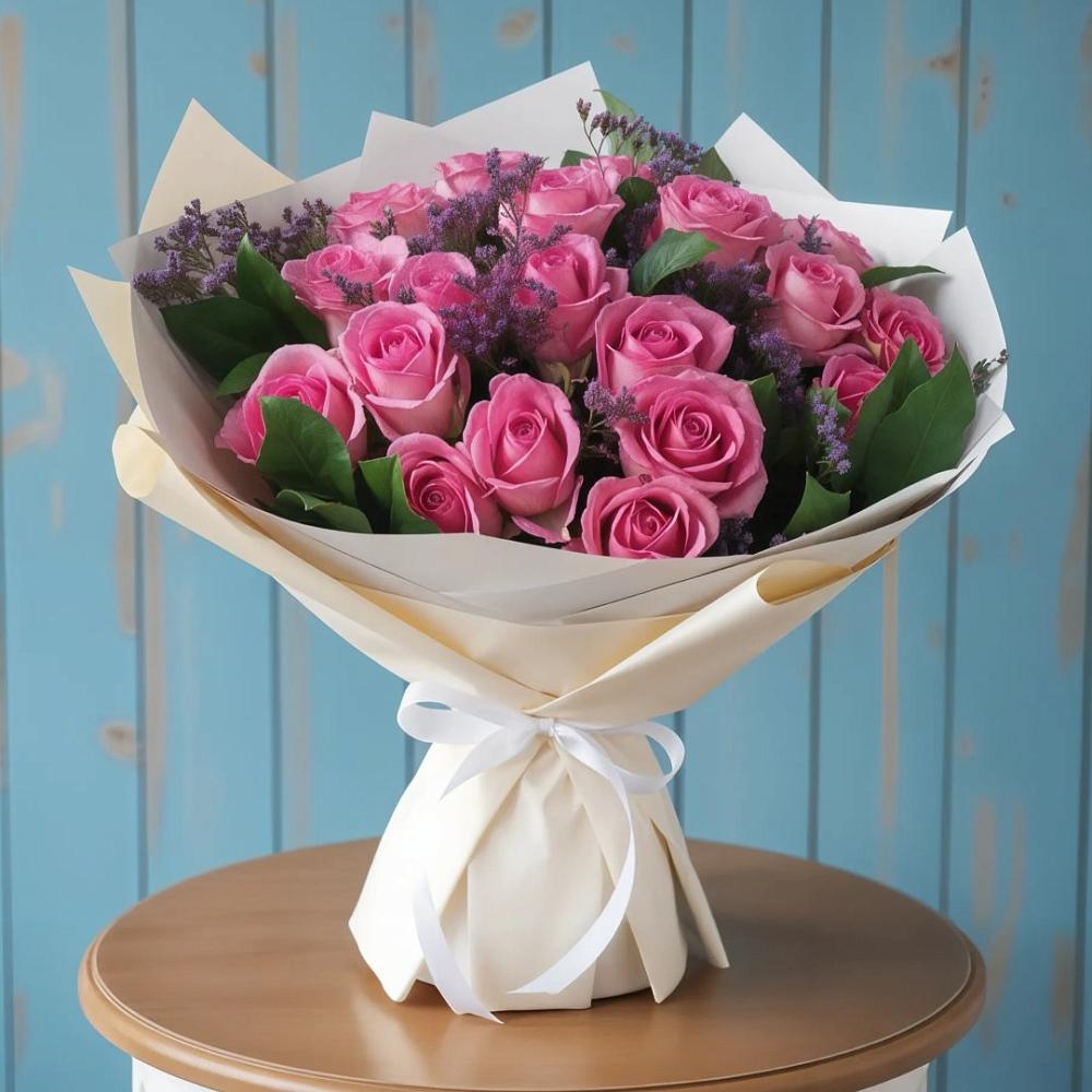 Букет цветов из: Розы в Старонижестеблиевской