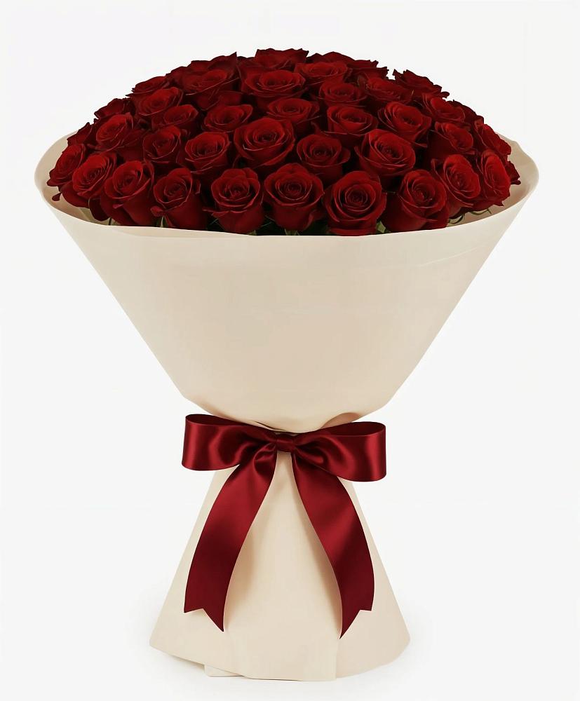 Букет 101 Бордовая роза Блэк Бакарра в Старонижестеблиевской