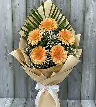 Букет цветов из:  Герберы в Старонижестеблиевской