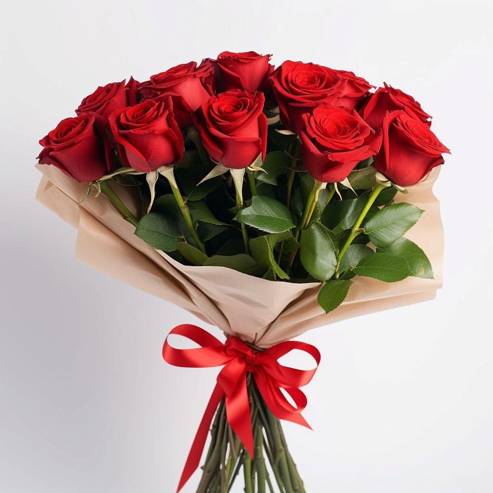 Букет 11 Красных роз Эдлесс Лав в Старонижестеблиевской